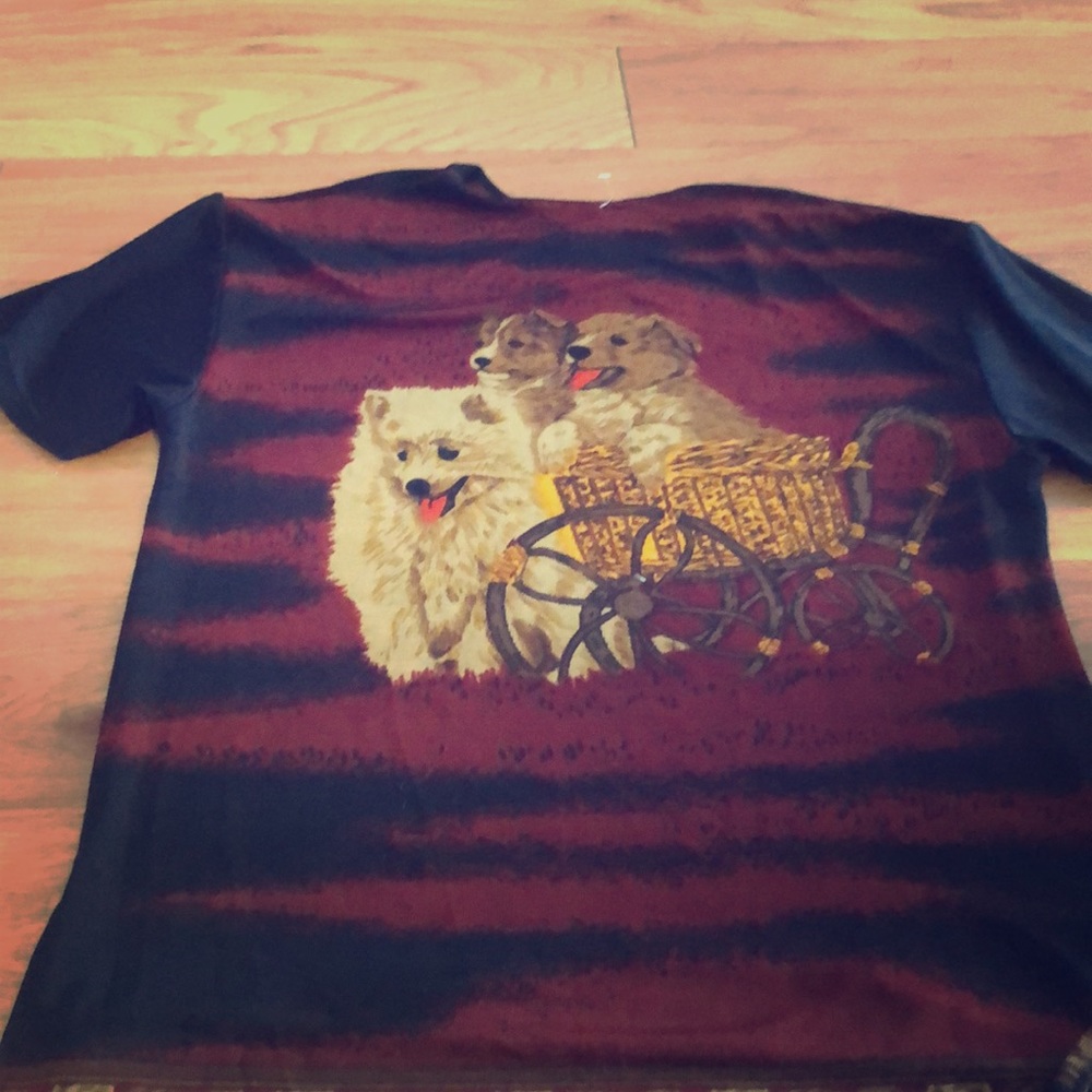 Vintage hysterical dog t shirt